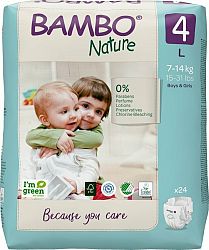 BAMBO Nature Plienky jednorazové 4 L (7-14 kg) 48 ks