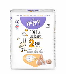 BELLA HAPPY Baby Plienky jednorazové Mini 3-6 kg 38 ks