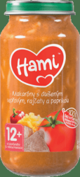 Hami Makaróny s duseným bravčovým paradajkami a paprikou 250 g