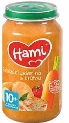 HAMI Záhradná zelenina s morkou (250 g) - mäsovo-zeleninový príkrm